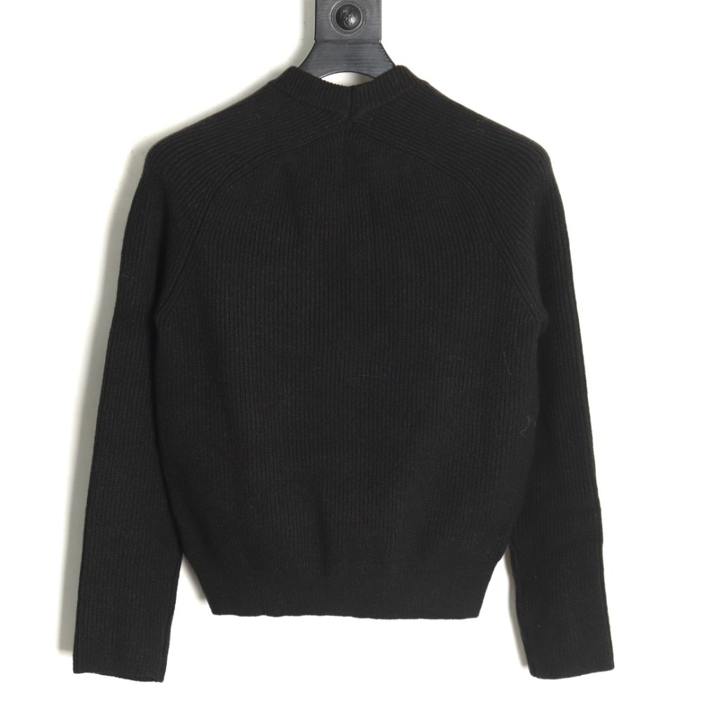 DDKicks Calvin Klein Black  CK large letter jacquard knitted sweater Women's