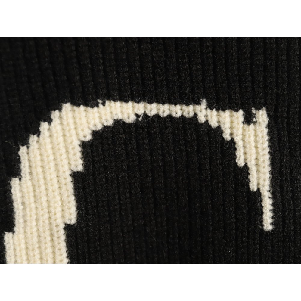 DDKicks Calvin Klein Black  CK large letter jacquard knitted sweater Women's