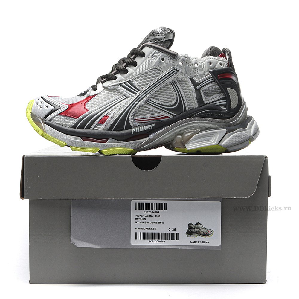 DD Ba1enci*ga Runner Red Grey Yellow