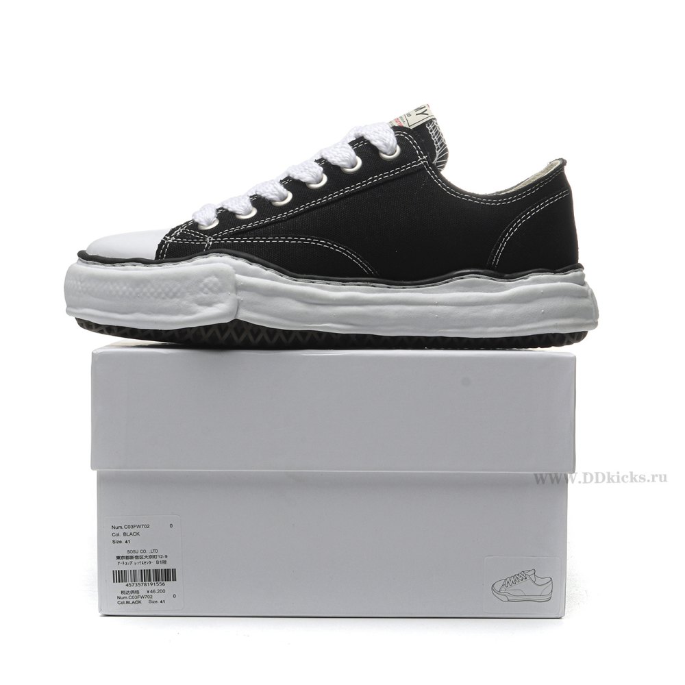 DD Maison Mihara Yasuhiro Peterson OG Sole Canvas Low Black