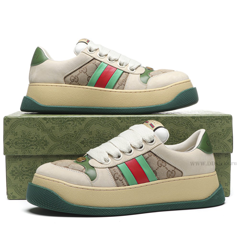 DD GUCC1 Screener Green Leather Detail