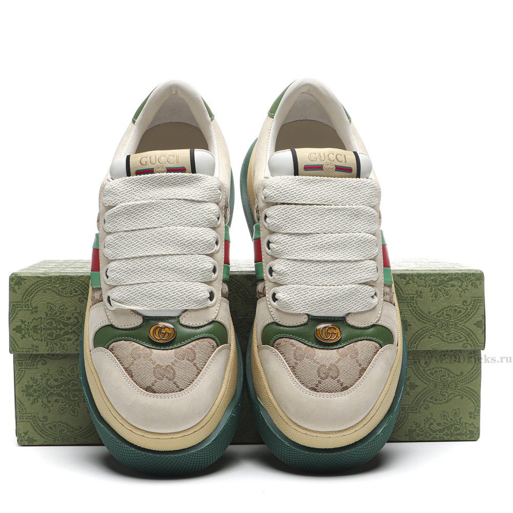 DD GUCC1 Screener Green Leather Detail