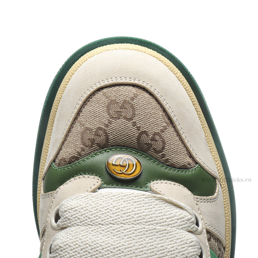 DD GUCC1 Screener Green Leather Detail