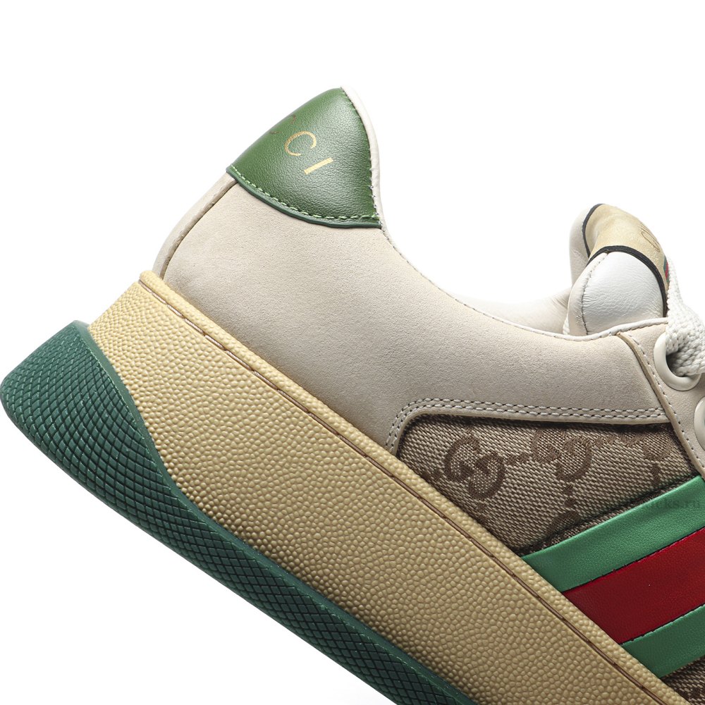 DD GUCC1 Screener Green Leather Detail