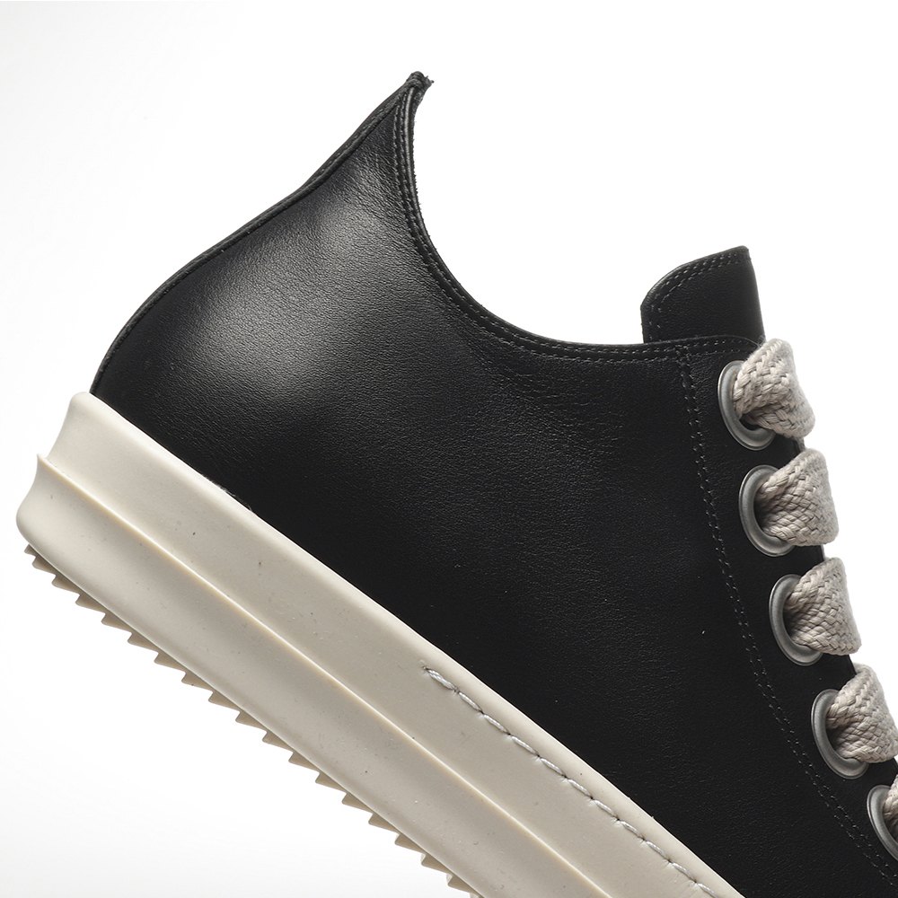 DD Rick 0wens Lido High Sneaks Black Milk  Canvas Boots -RR01C4892 LPOW2